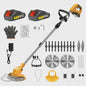 Krachtige 21V Accu Grastrimmer 15000RPM - Inklapbaar, met 5 Bladen & Makita 18V Batterij Compatibel - Snoerloze Bosmaaier & Onkruidtrimmer