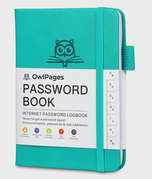 Wachtwoordenboek met Alfabetische Tabs - Hardcover Logboek & Adresorganizer
