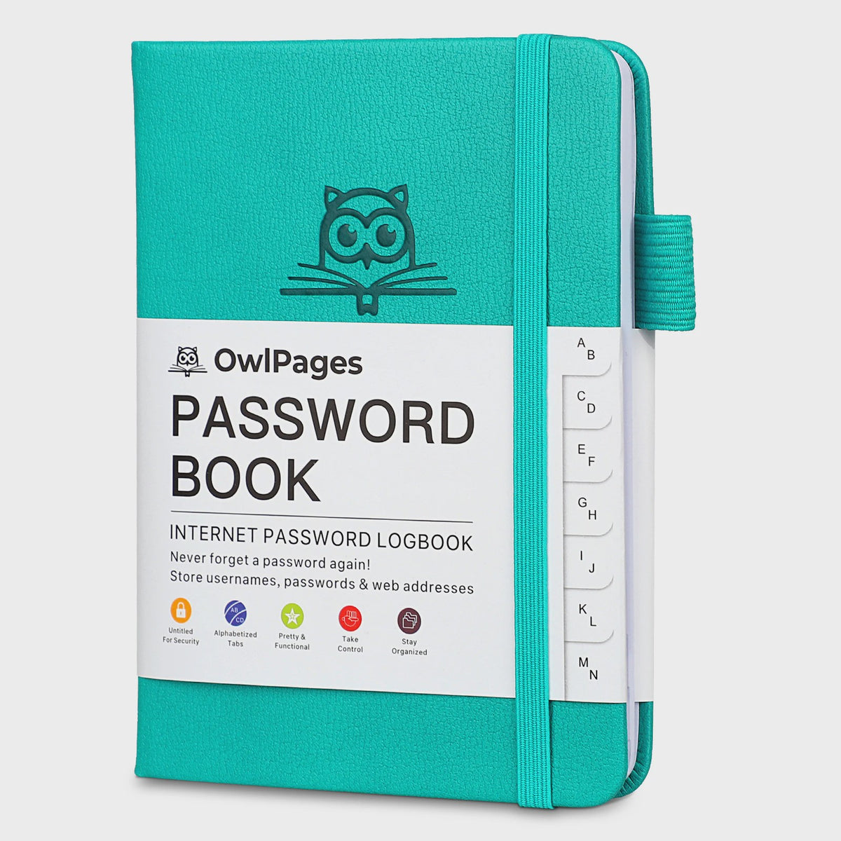 Wachtwoordenboek met Alfabetische Tabs - Hardcover Logboek & Adresorganizer