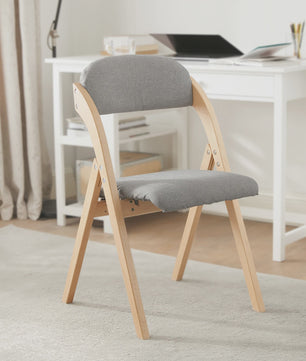 Opvouwbare Keukenstoelen met Gestoffeerde Zitting en Rugleuning - Set van 2