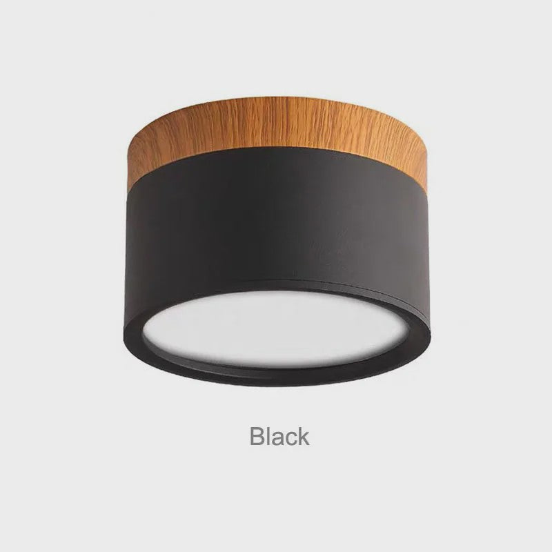 Nordic Hout LED Plafondspot - Dimbare Modern Design Verlichting