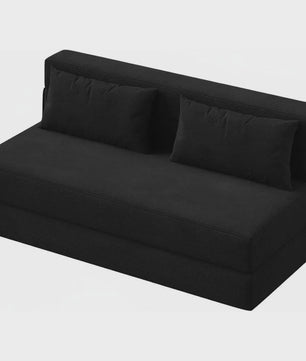 2-in-1 Fluweel Slaapbank - Comfortabele 2-zits Bank met Afneembare Hoes
