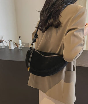 Trendy Kunstsuède Schoudertas Dames - Onderarm & Crossbody Tas