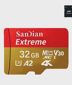 SanDian Extreme Micro SD Kaart - Hoge Snelheid UHS-I U3 V30 A2 - 32GB tot 512GB