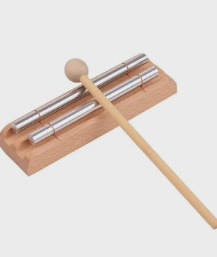 Houten Meditatie Klokkenspel - 1 t/m 7 Tonen, Aluminium Staven, Beuken Houten Basis