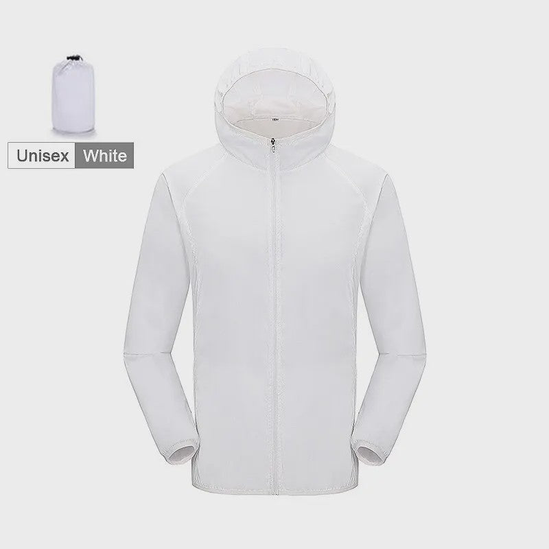 Unisex Winddichte & Waterdichte Outdoor Jas - Sneldrogend & UV-beschermend