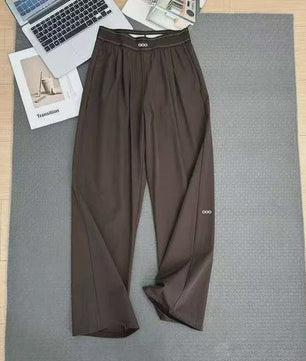 Dames Wijde Leg Broek - Hoge Taille, Ademend & Comfortabel voor Yoga en Casual Gebruik