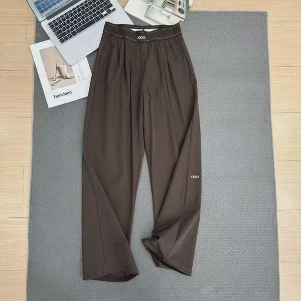 Dames Wijde Leg Broek - Hoge Taille, Ademend & Comfortabel voor Yoga en Casual Gebruik