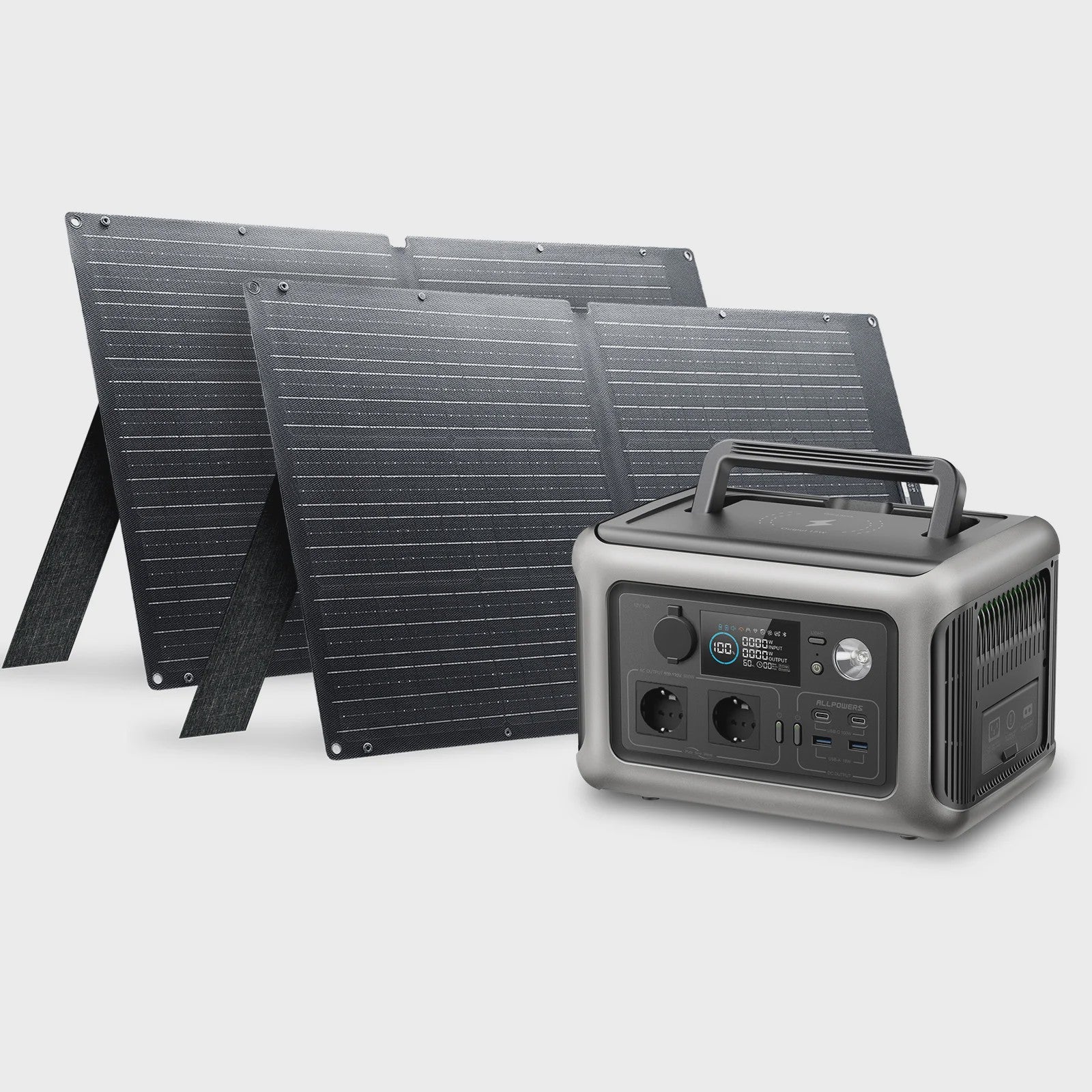 ALLPOWERS R600 Powerstation: 299Wh/600W LiFePO4 Accu voor Buiten, Camping & Thuis Backup (Optioneel Zonnepaneel)