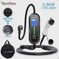 Draagbare EV Oplader Wallbox 16A Type 1 & Type 2 Kabel met Schuko Plug - 2 Jaar Garantie