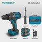 YOFIDRA 21V Brushless Accuboormachine 900Nm 13mm - Krachtige Boor- en Schroefmachine