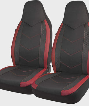 Sportieve Autostoelhoes Set met Hoge Rugleuning - Ademend Air Mesh & Airbag Compatibel