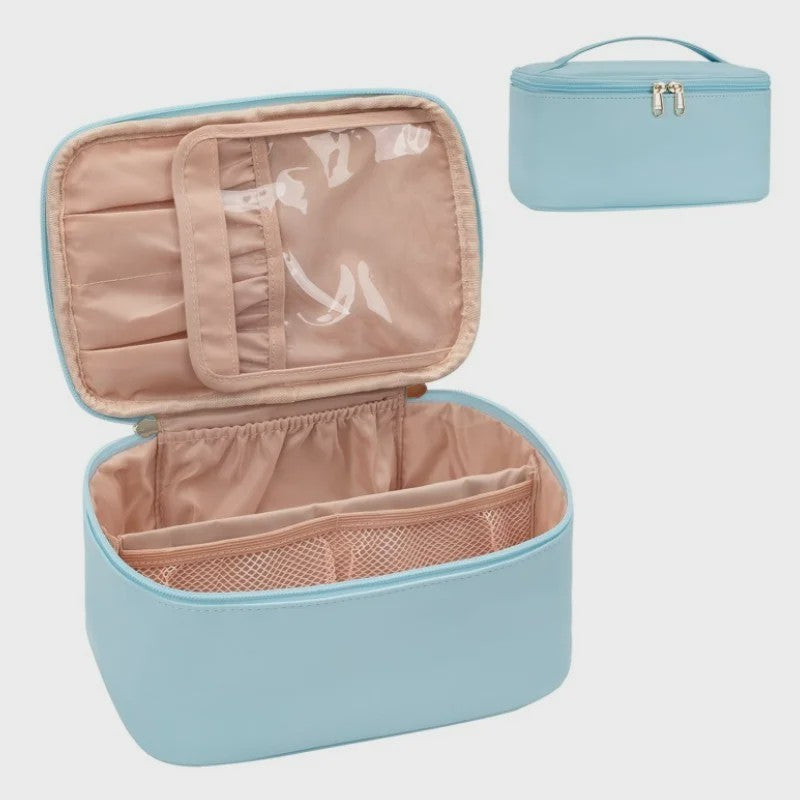 Grote Make-up Tas - Draagbare Kosmetische Organizer met Veel Opbergruimte voor Dames en Meisjes