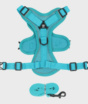 Verstelbaar Anti-Trek Hondentuig met Lijn - Reflecterend & Comfortabel voor Kleine Honden en Katten