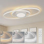 Moderne Zwarte LED Plafondlamp 48W Dimbare met Afstandsbediening & Kleurtemperatuur 3000K-6500K