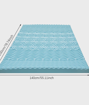 Luxe Traagschuim Matras Topper - 5-Zone Ergonomische Ondersteuning & Koel Comfort