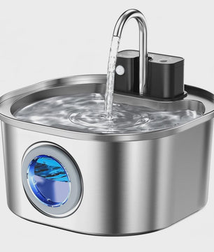RVS Slimme Katten Drinkfontein 3.2L met Sensor & Draadloos Opladen - Automatische Waterdispenser voor Huisdieren