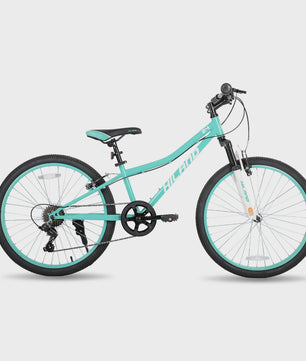 Hiland 24 Inch Kinder Mountainbike met Voorvering - Fiets voor Jongens & Meisjes (7-15 jaar)