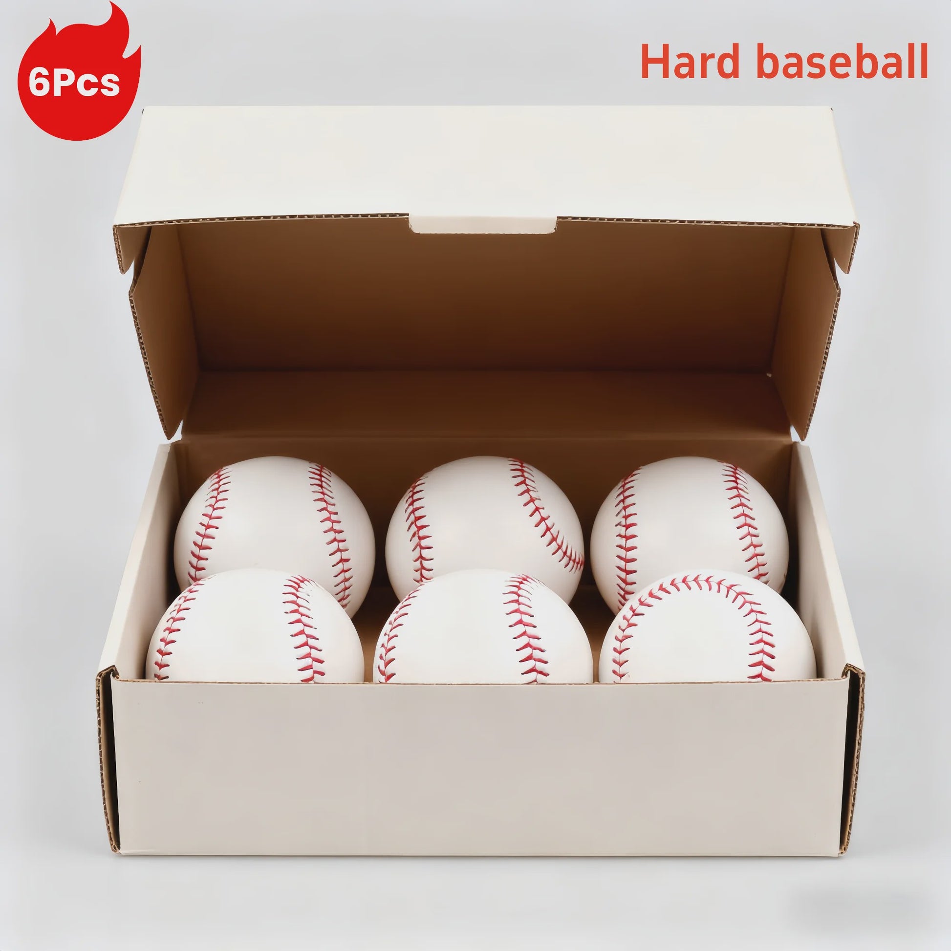 Baseball & Softball Trainingsballen - Wit, Set van 1 of meerdere