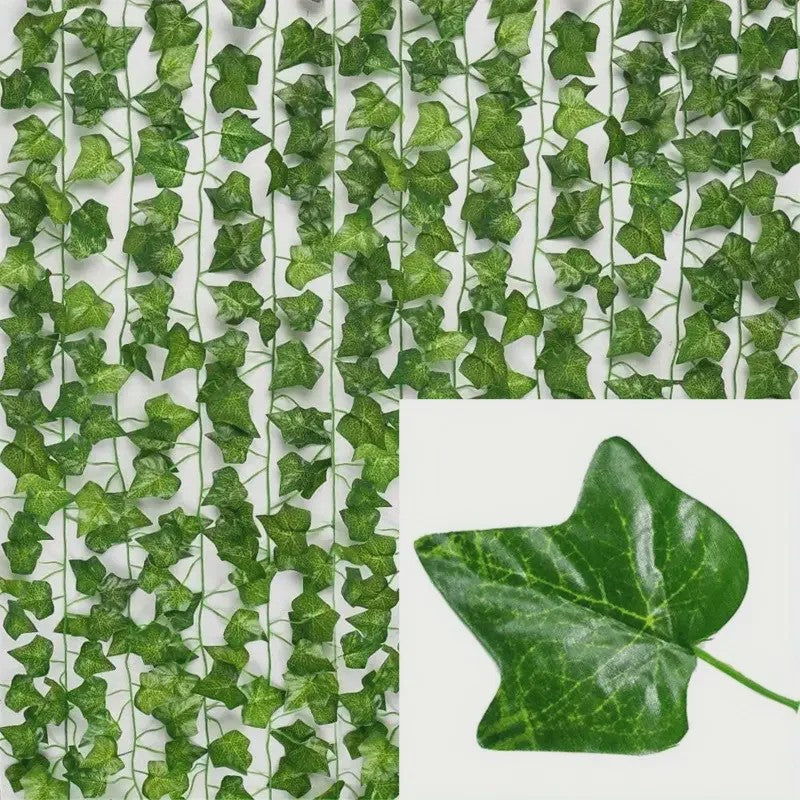 Kunstmatige Klimop Slinger - Groene Nep Plant voor Tuin, Muur, Bruiloft & Feest Decoratie