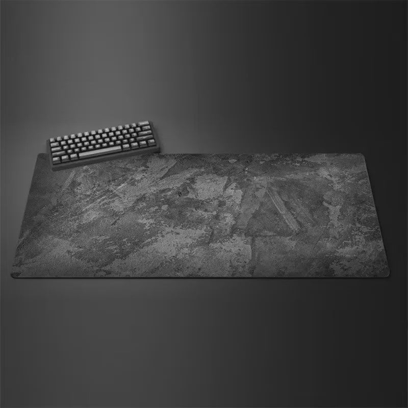 Grote Grijze XXL Muismat voor Bureau & Gaming - Desktop Toetsenbord Mat