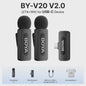 Draadloze Lavalier Microfoon BOYA BY-V voor iPhone, iPad & Android - Live Opnames & Interviews