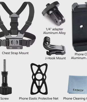 Verstelbare Borstband Mount Harness voor GoPro & Actiecamera's