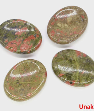7 Chakra Kristallen Worry Stones - Ovalen Massage & Meditatie Edelstenen (35x45mm)
