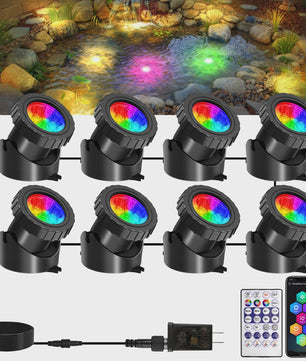 Waterdichte RGB LED Spot Verlichting voor Vijver & Fontein - App & Afstandsbediening