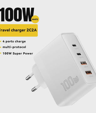 Essager 100W GaN Snellader USB-C PD QC 4.0 3.0 voor iPhone, Xiaomi, Macbook