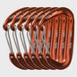 Set van 6 Karabiners 12kN D-Ring - Robuust Aluminium voor Outdoor & Klimmen