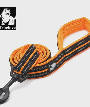 Truelove Zachte Hondenriem 200cm - Reflecterend Nylon Mesh, Gevoerd, voor Puppy tot Grote Hond/Kat