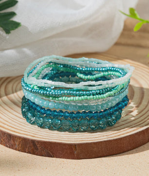Set van 10 Bohemia Kralen Armbanden - Zomerse Stijl & Strand Vakantie Sieraden