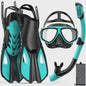 Complete snorkelset voor volwassenen: masker, snorkel, flippers en tas