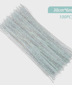 100 Stuks Chenille Stelen - Flexibele Knutseldraad voor Creatieve DIY Projecten