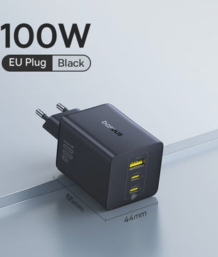 Baseus 100W GaN Snellader: Laad Laptop, Tablet & Telefoon Snel Op