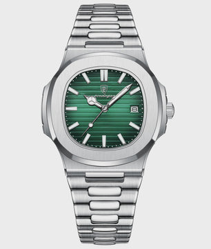 POEDAGAR Luxe Herenhorloge - RVS, Waterdicht, Lichtgevend & Datumfunctie