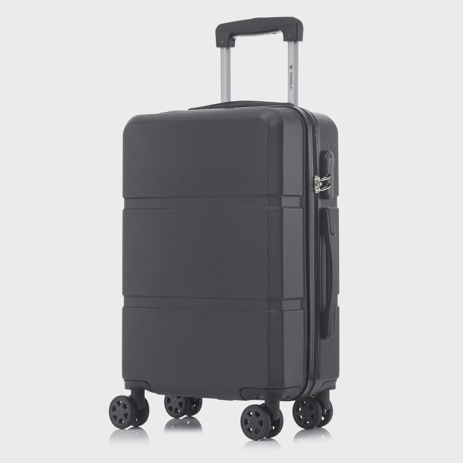 YONSLY Hardcase Koffer 16/20/24/28 Inch - Lichtgewicht 4-Wiel Trolley met Cijferslot
