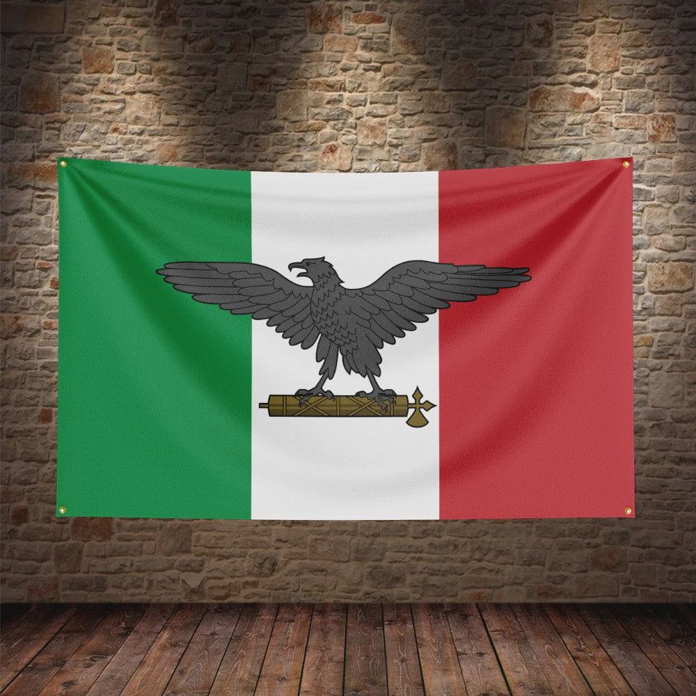 Italiaanse Vlag Wanddecoratie - Enkelzijdig Bedrukt