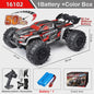 WLtoys 16102 1:16 RC Monster Truck - 50KM/H High Speed 4WD Off-Road Auto met LED