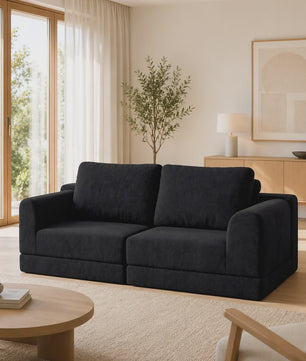 Groene 2-zits Slaapbank met Traagschuim | Flanel | 160x80 cm | Futon Sofa voor Woonkamer & Kleine Ruimtes
