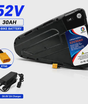 52V 20Ah-40Ah Lithium E-bike Batterij voor Elektrische Fietsen (500W-3000W Motor)