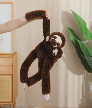 Lange Arm Aap, Luiaard, Orang-oetan & Lemur Pluche Speelgoed - Hangend Knuffel (50/70cm)