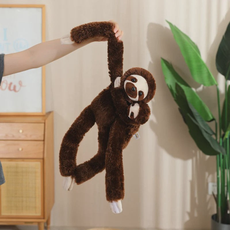 Lange Arm Aap, Luiaard, Orang-oetan & Lemur Pluche Speelgoed - Hangend Knuffel (50/70cm)