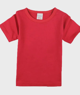 Zomer T-shirt Kinderen Katoen Korte Mouw - Jongens & Meisjes (2-16 Jaar)