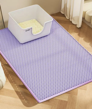 Dubbellaags Kattenbakmat - Waterdicht EVA, Vangt Grit op, Makkelijk Schoon te Maken