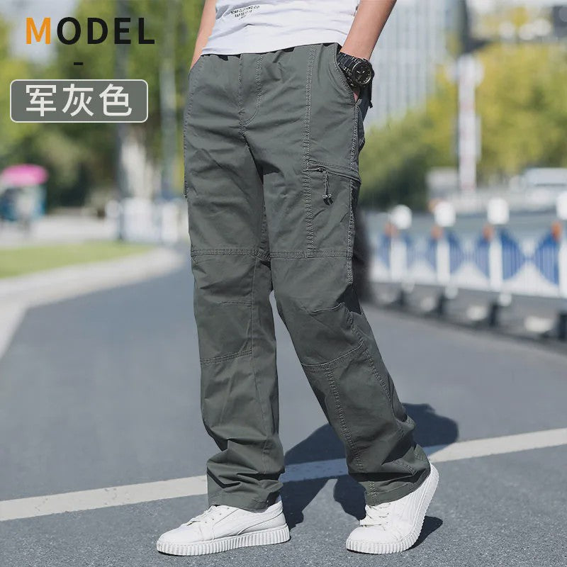 Herfst/Lente Heren Cargo Werkbroek Katoen - Casual Jogger & Klimbroek - Grote Maten tot 6XL