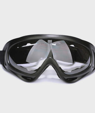 Motorcross Bril met Afneembaar Ademend Masker - Stof- en Impactbestendig
