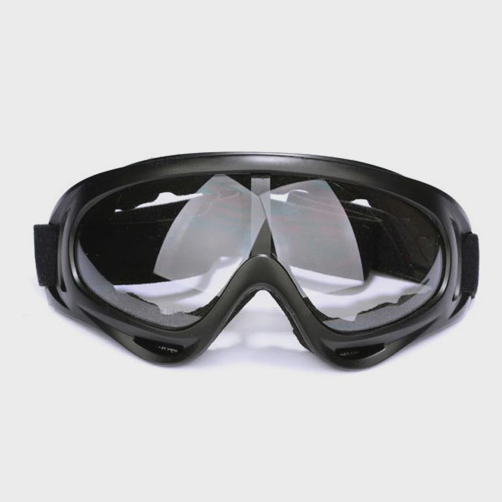 Motorcross Bril met Afneembaar Ademend Masker - Stof- en Impactbestendig