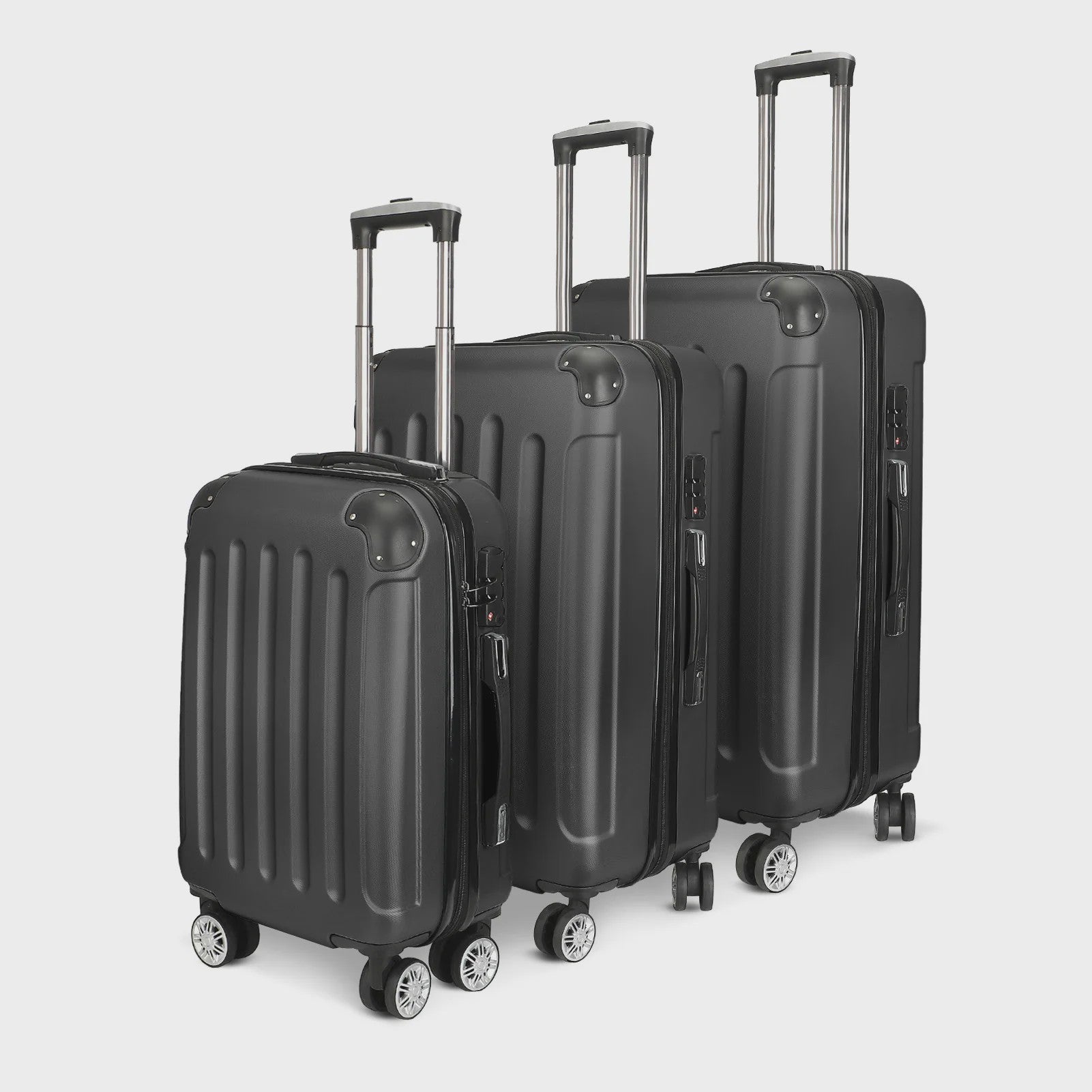 3-delige Hardcase Koffer Set: Lichtgewicht ABS Trolley met TSA Slot en Spinner Wielen